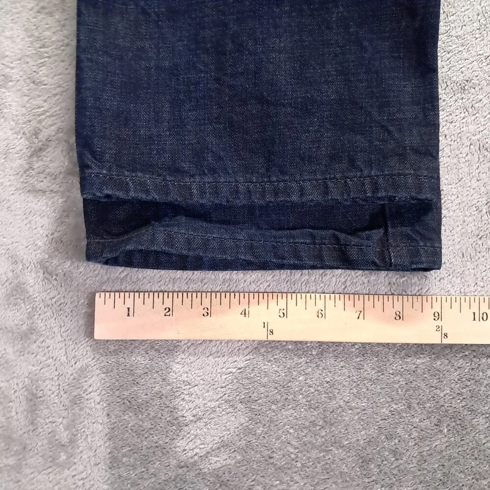 Levis 527 Jeans Men 36x30 Boot Cut Whiskers 100% Cotton Dark Blue Denim Western